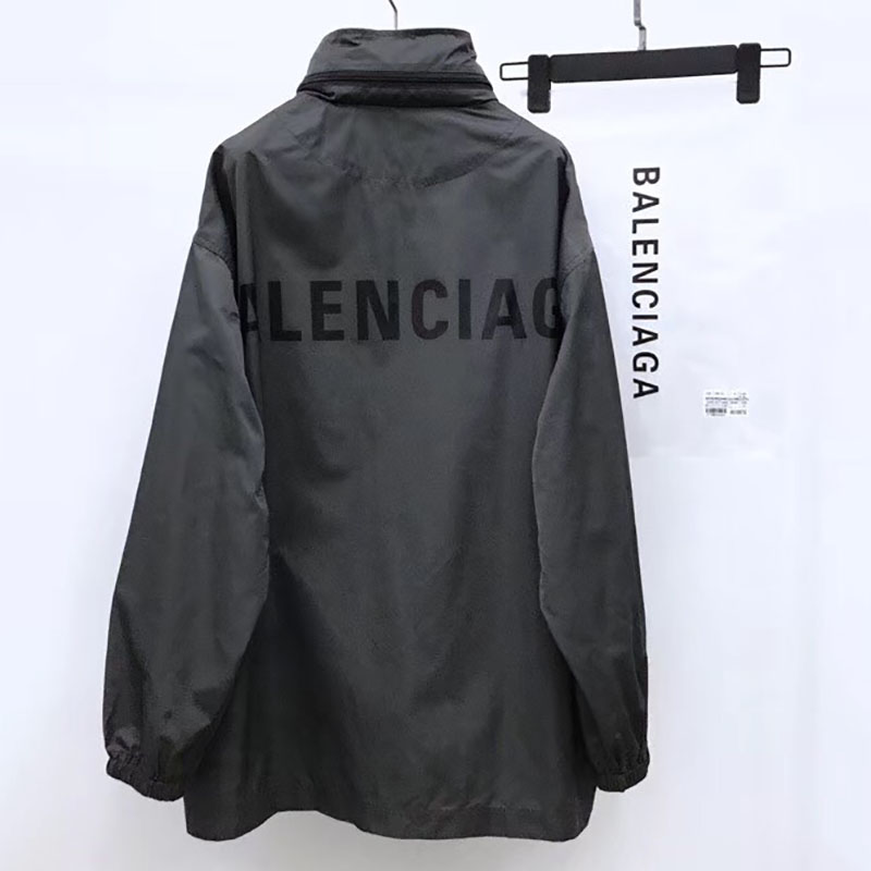 Balenciaga Zip-Up Jacket In Grey - everydesigner