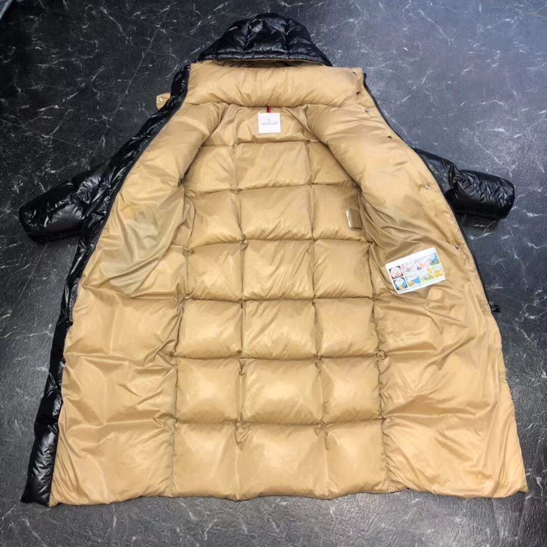 Moncler Black Long Down Jacket - everydesigner