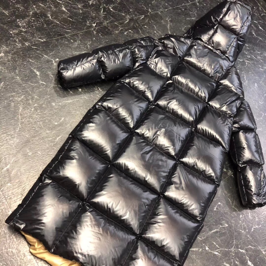 Moncler Black Long Down Jacket - everydesigner