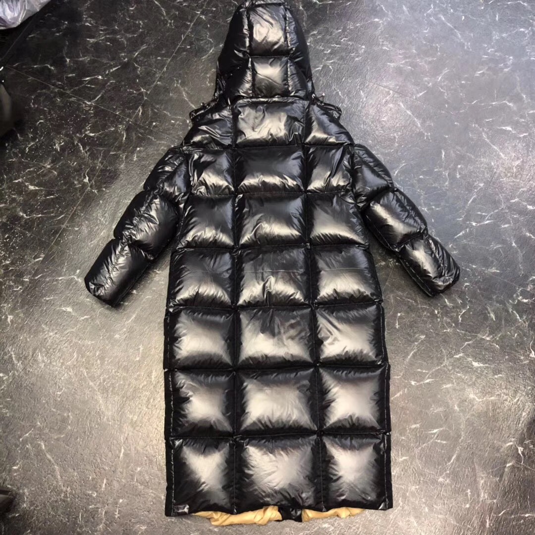 Moncler Black Long Down Jacket - everydesigner