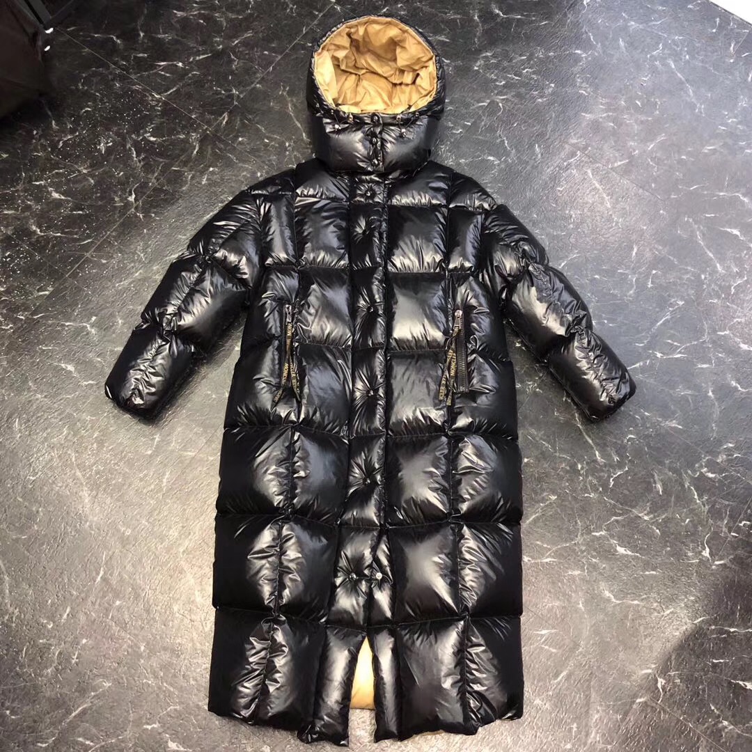 Moncler Black Long Down Jacket - everydesigner