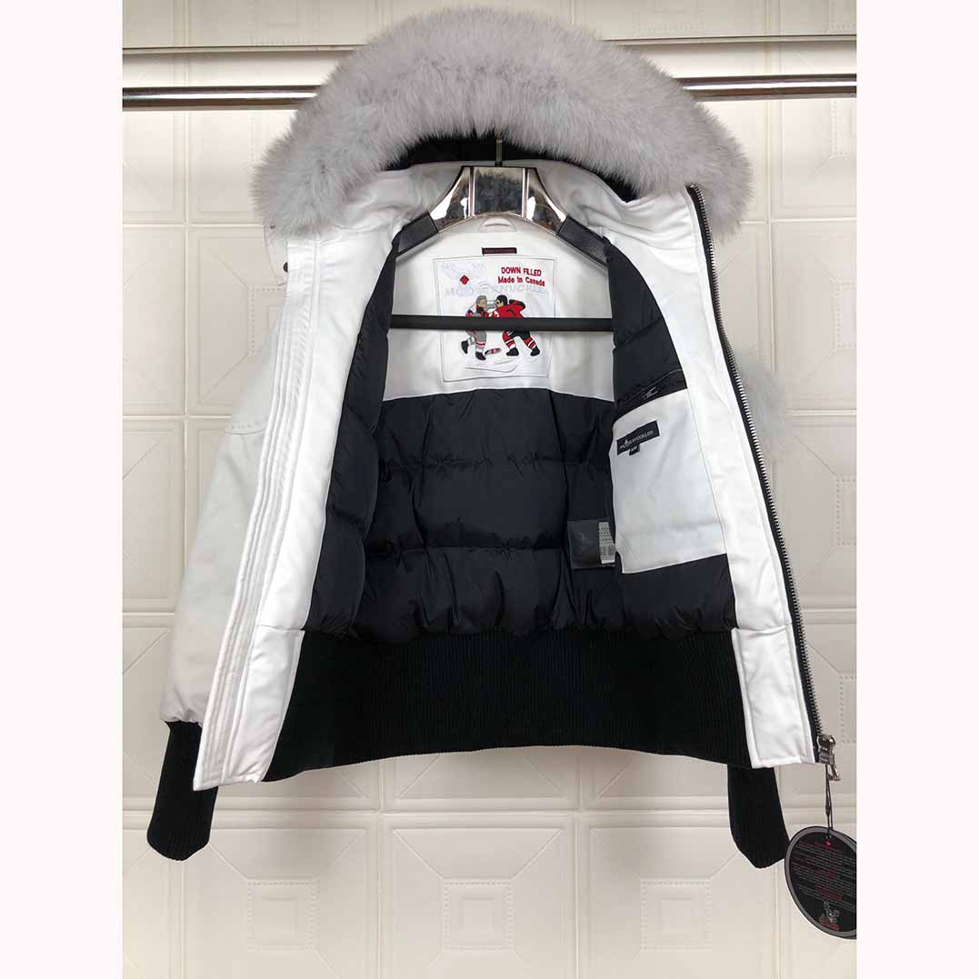 Moose Knuckles White Down Jacket  - everydesigner