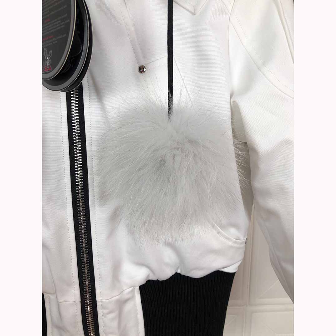 Moose Knuckles White Down Jacket  - everydesigner