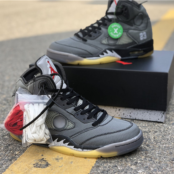 Jordan Nike Air Jordan 5 Off-White Black - everydesigner