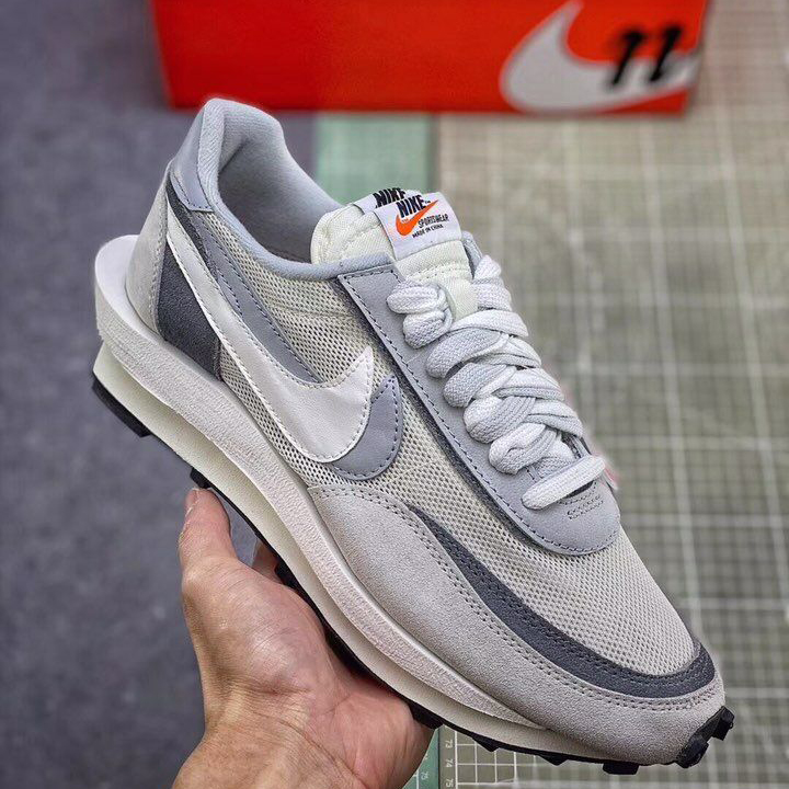 Nike X Sacai Ldv Waffle Daybreak "White/Grey" - everydesigner