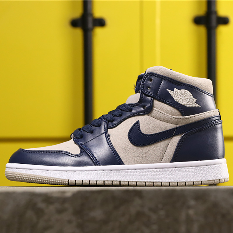 Jordan AJ1 Mid Top WMNS Navy Blue - everydesigner