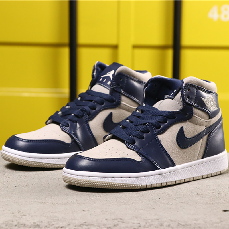 Jordan AJ1 Mid Top WMNS Navy Blue - everydesigner