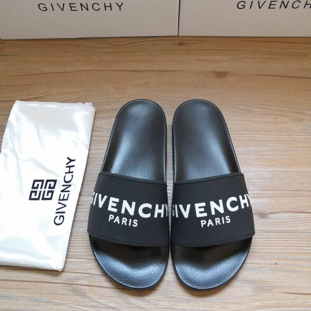 Givenchy Logo-Print Rubber Slides Sandals - everydesigner