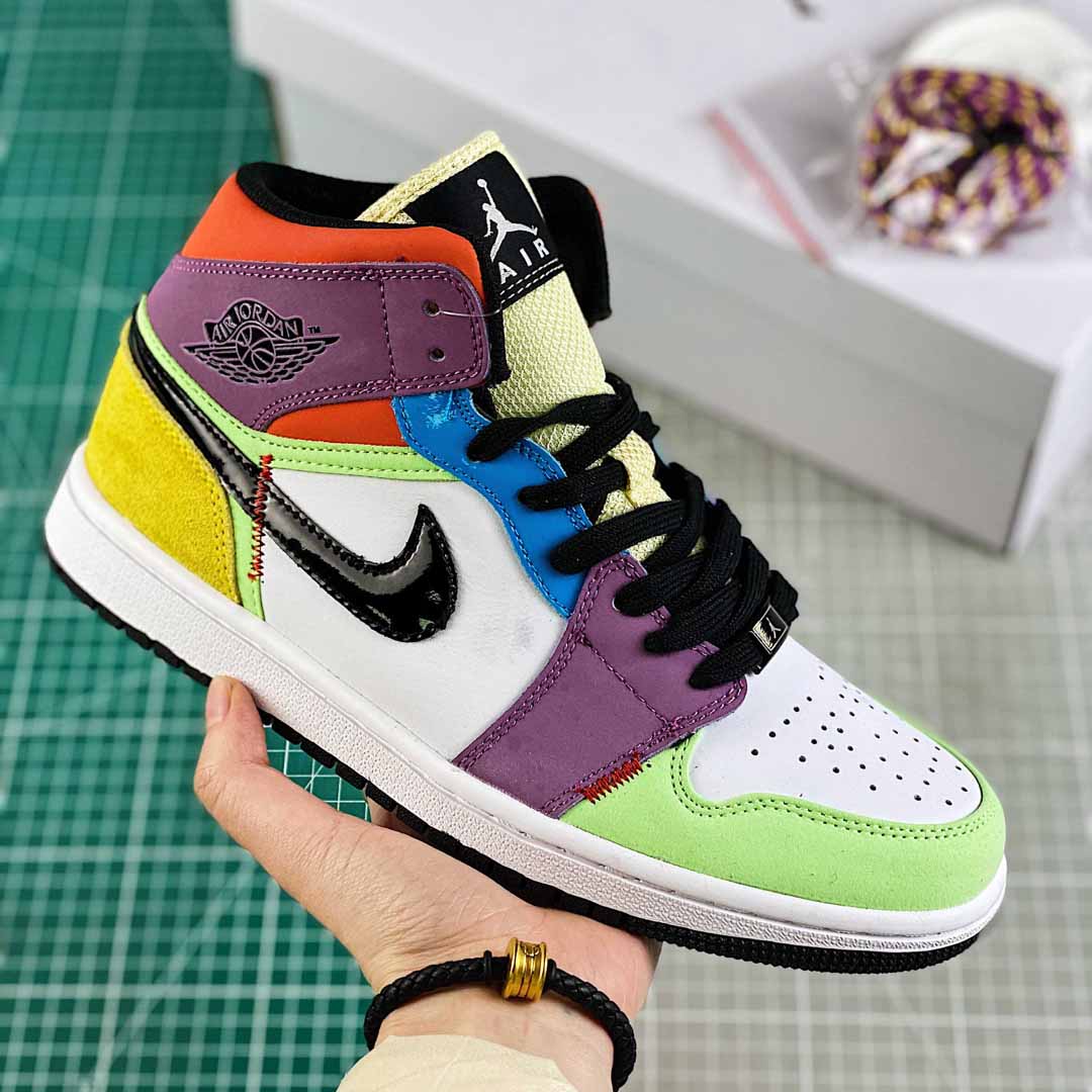 Jordan AJ1 Mid SE “Lightbulb” Multicolor - everydesigner