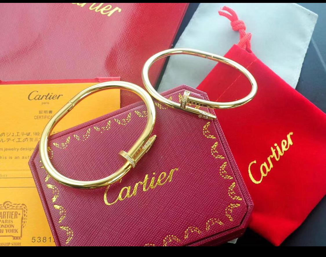 Cartier Juste Un Clou Diamond Bracelets Rose Gold - everydesigner