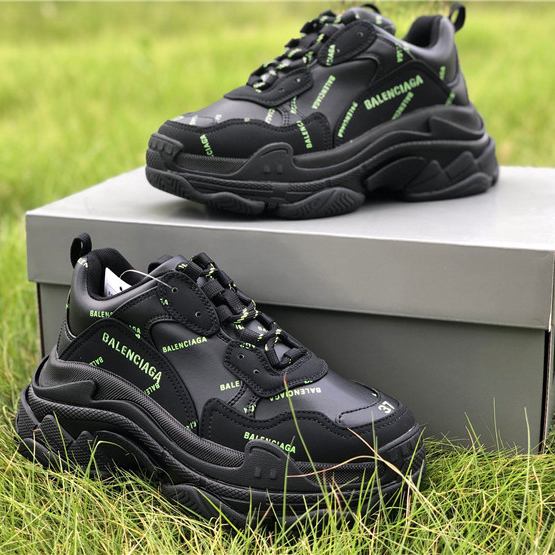 Balenciaga Allover Logo Triple S Sneaker - everydesigner