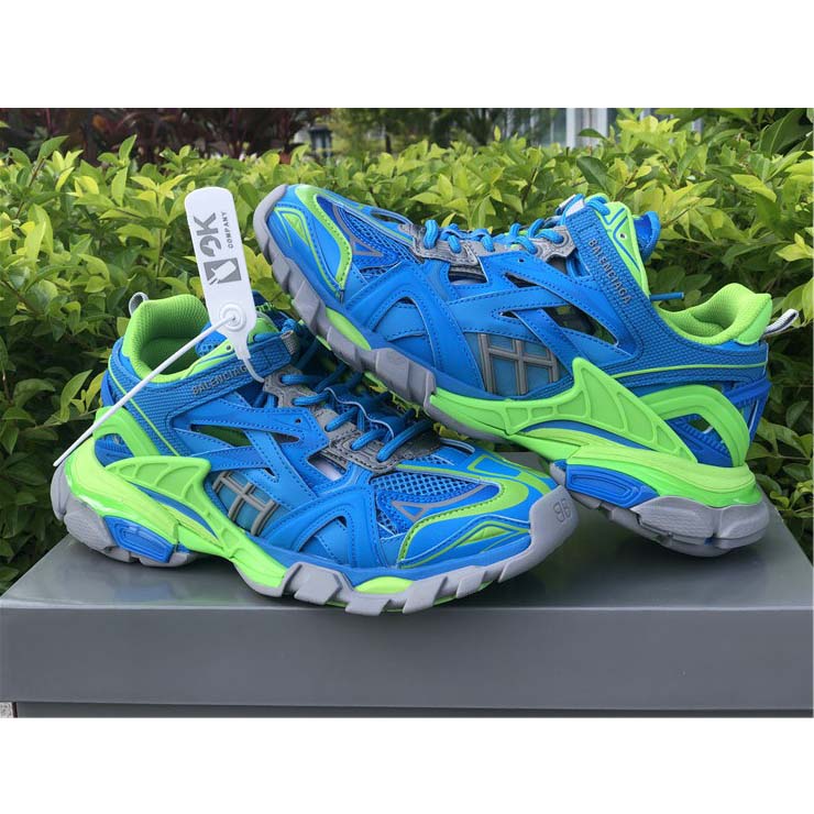 Balenciaga Blue & Green Track.2 Sneakers - everydesigner