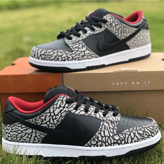 Nike Dunk SB Low Supreme Black Cement - everydesigner