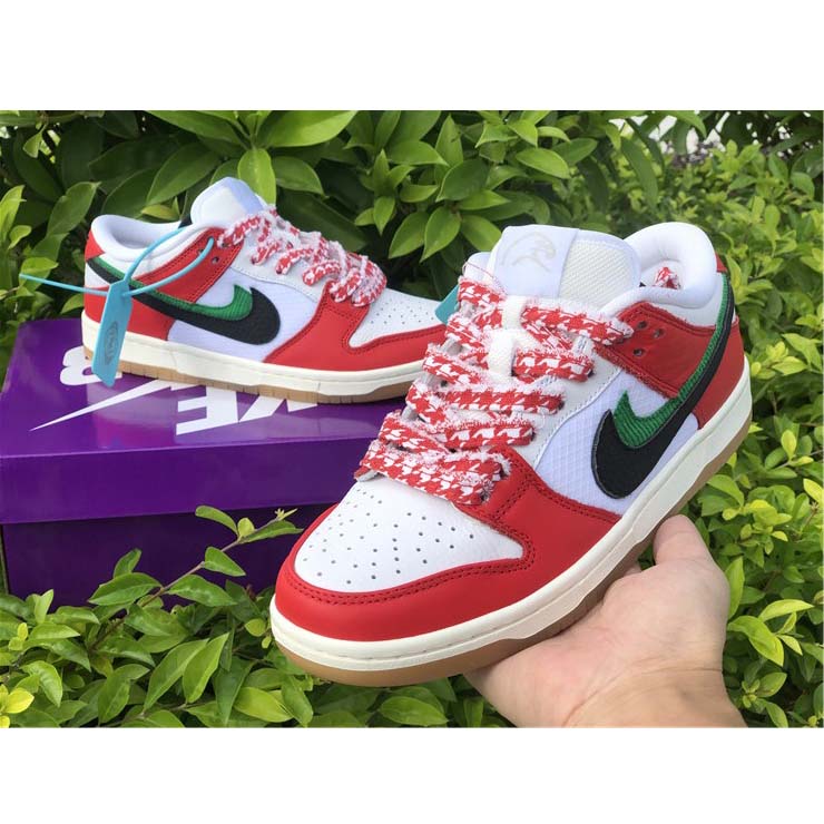 Nike SB Dunk Low "Habibi" Chile Red/White-Lucky Green-Black - everydesigner