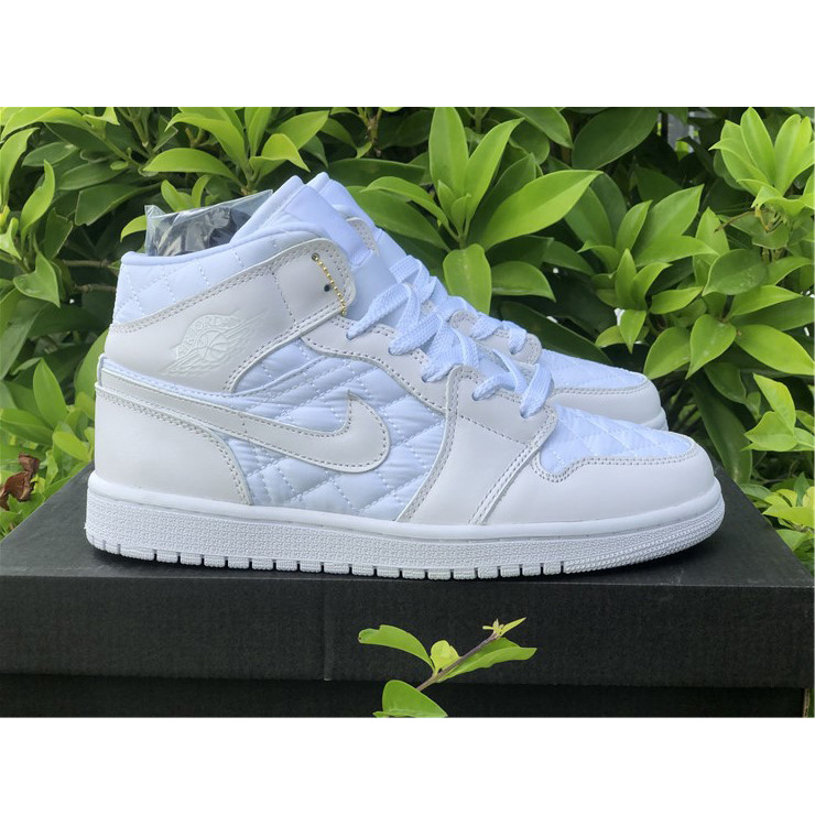 Jordan Air 1 Mid White Quilted DB6078-100 - everydesigner