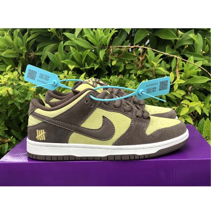 Nike  SB Dunk Low Pro Dark Brown Light Yellow Shoes - everydesigner