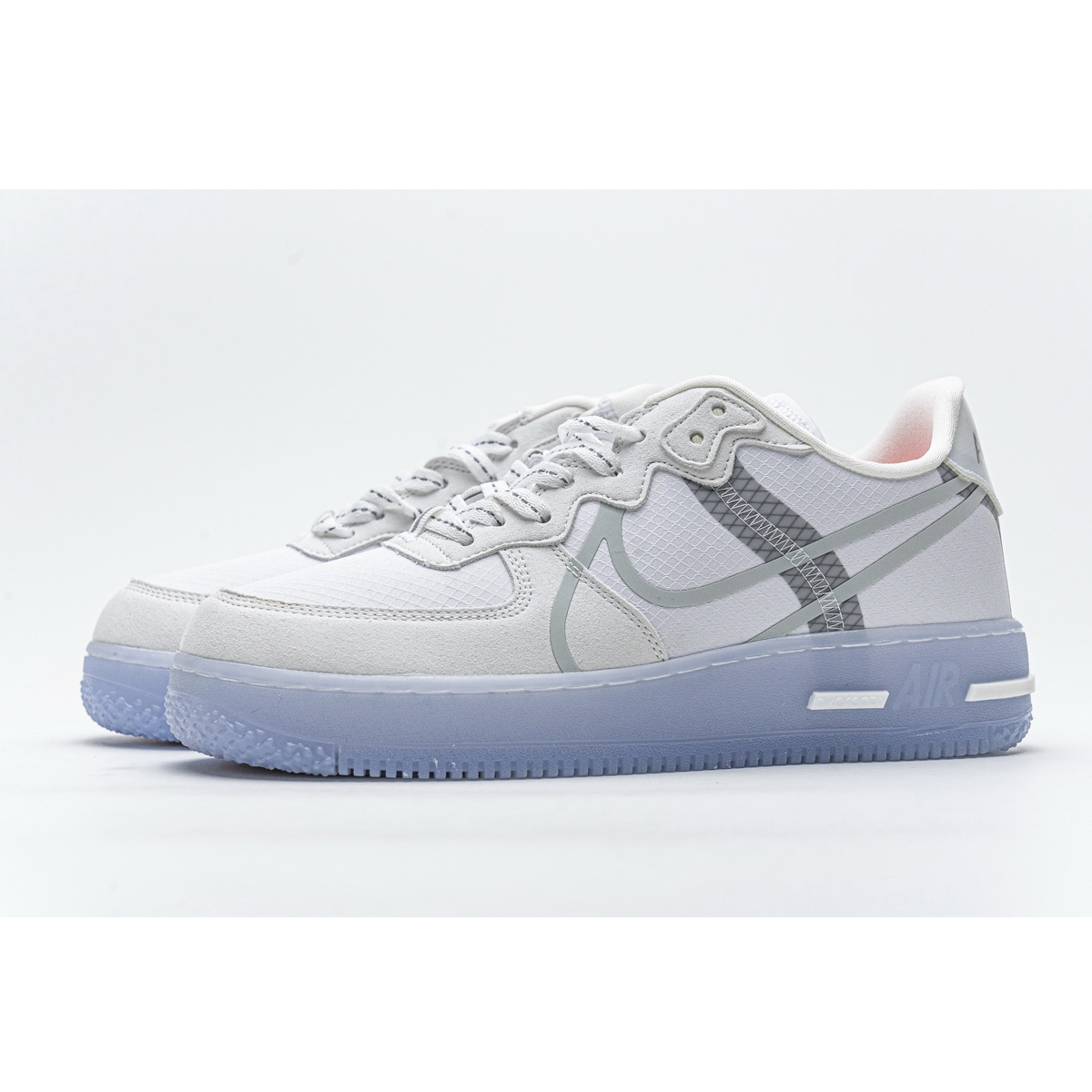 Nike Air Force 1 React White Ice CQ8879-100  - everydesigner