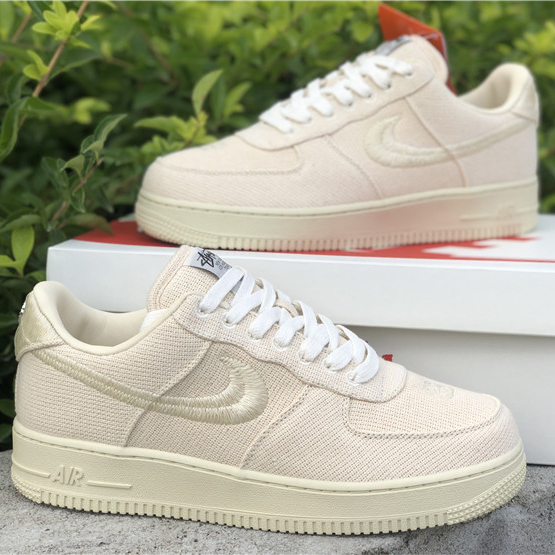 Stussy X Nike Air Force 1 Low Beige - everydesigner