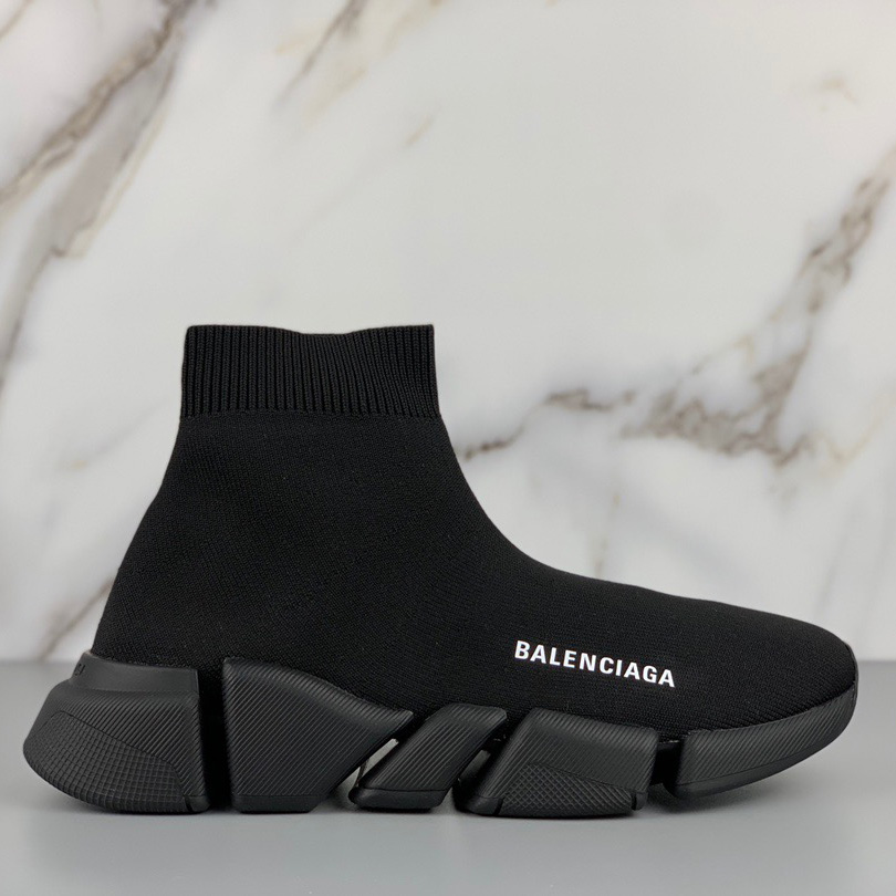 Balenciaga Black Speed.2 Lt Knit Sole - everydesigner