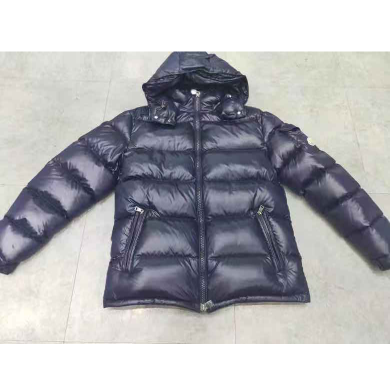 Moncler Logo Print Zipper Down Jacket  - everydesigner