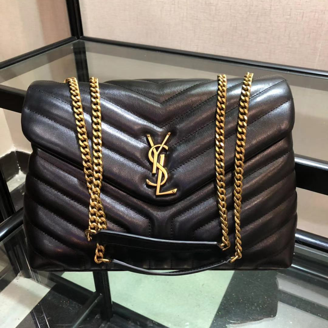 Saint Laurent Logo Print Shoulder Bag (31cm) - everydesigner