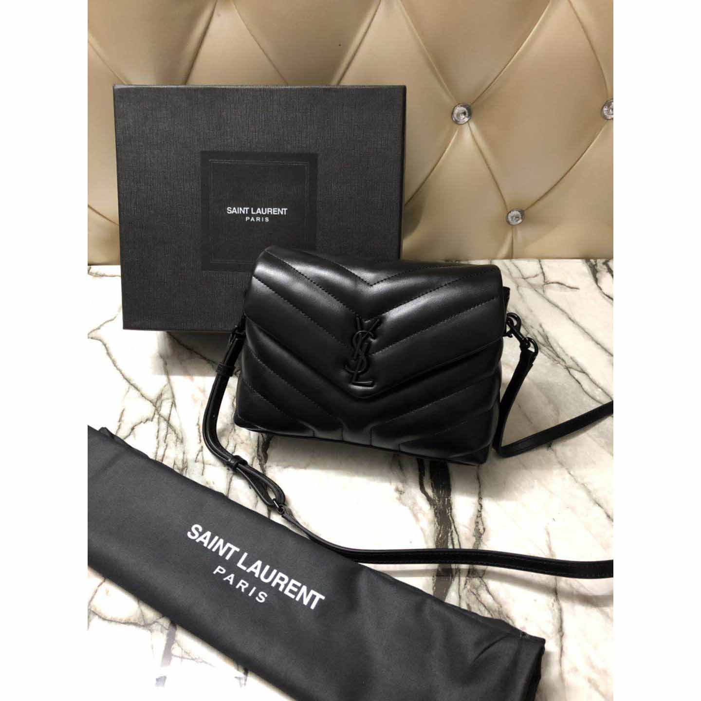 Saint Laurent Black Leather Shoulder Bag  - everydesigner