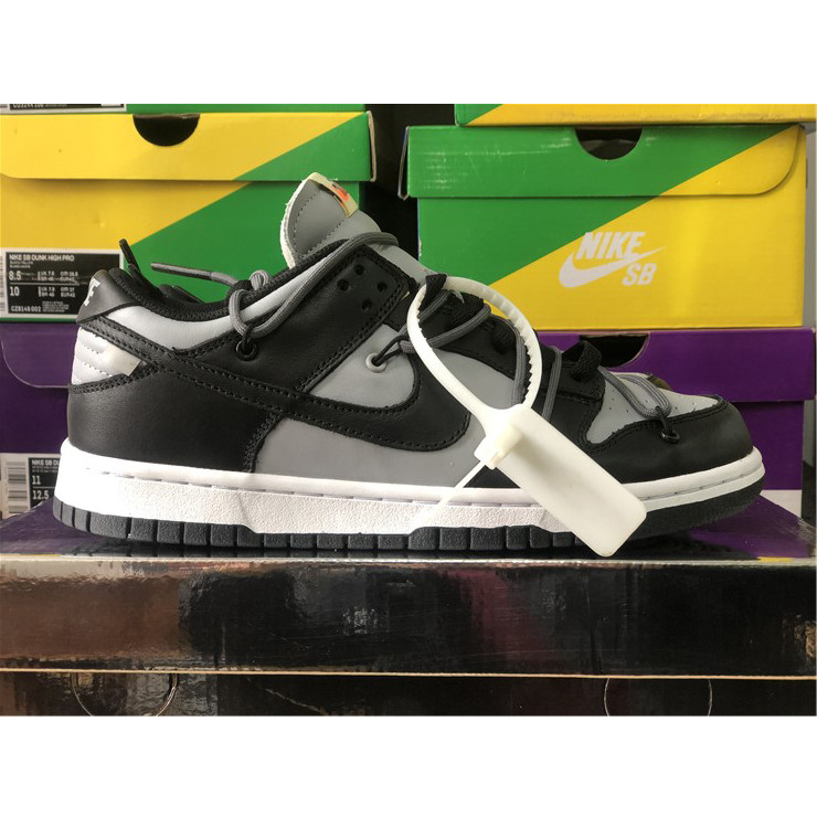 Off-White X Nike Dunk Low Grey Black CT0856-007 - everydesigner