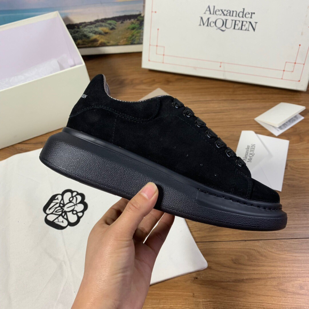 Alexander Mqueen Air Platform Black Suede Sneakers    - everydesigner