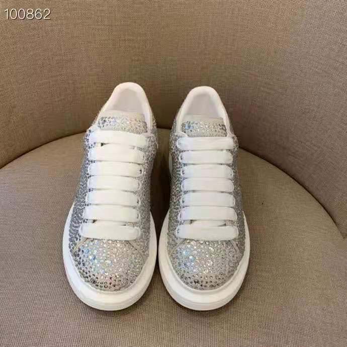 Alexander Mqueen Silver Sneakers     - everydesigner