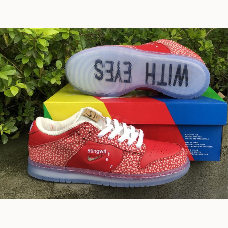 Stingwater X Nike SB Dunk Low Bright Red - everydesigner