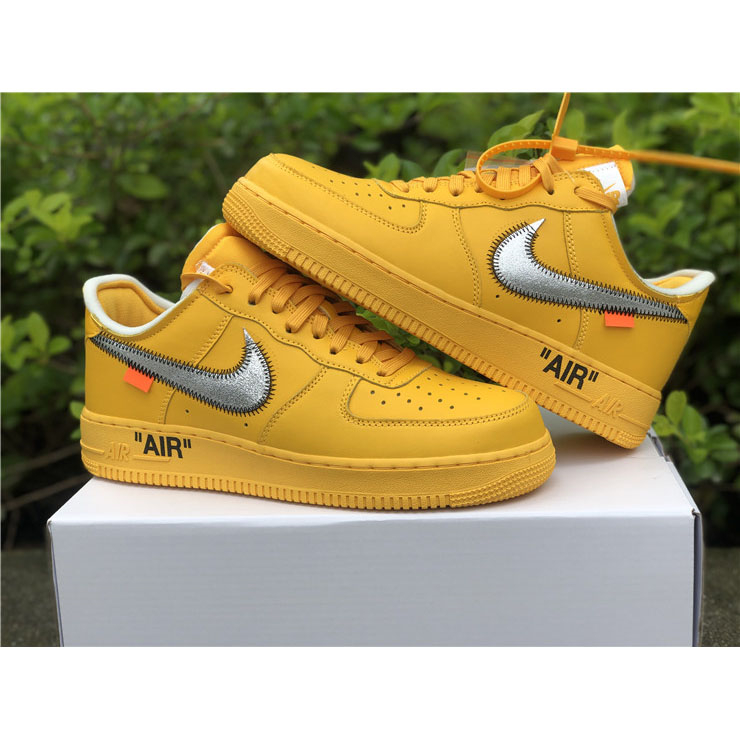 Off-White X Nike Air Force 1 Low "University Gold" - everydesigner