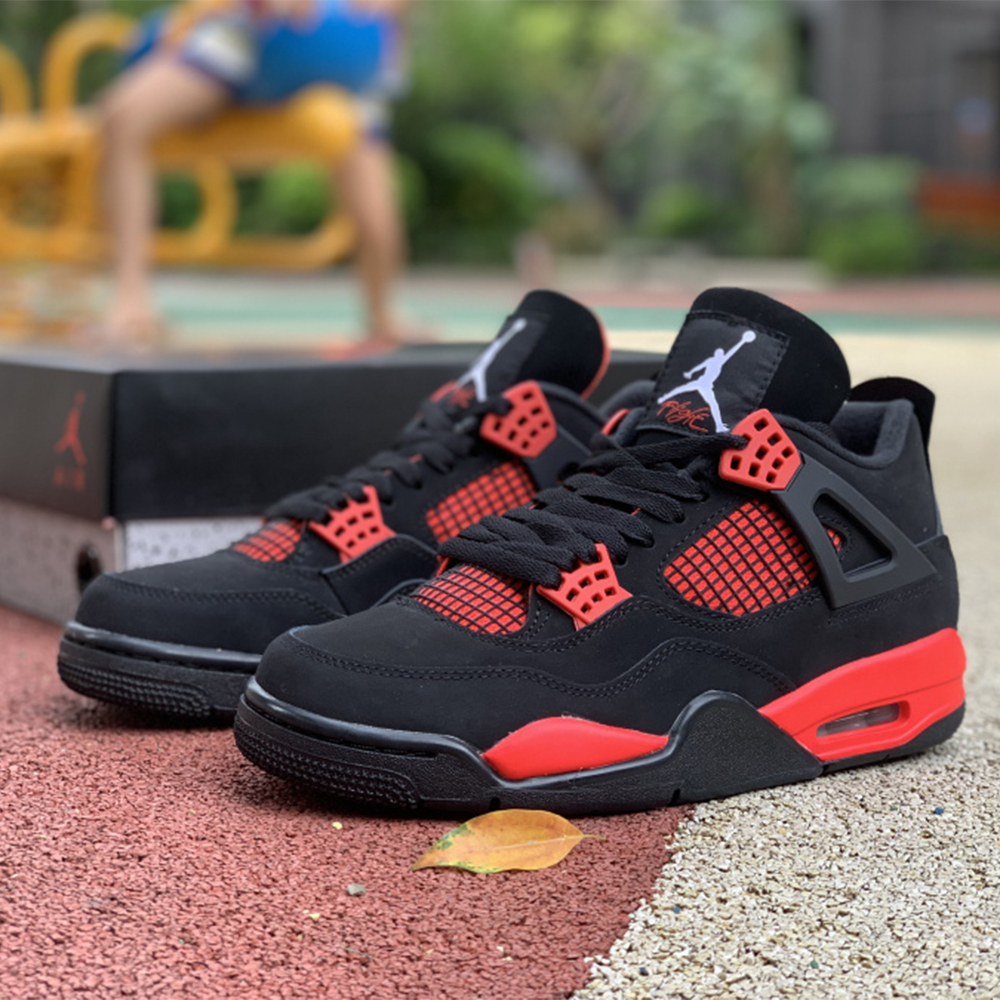 Jordan AJ 4  "Red Thunder" Sneakers - everydesigner