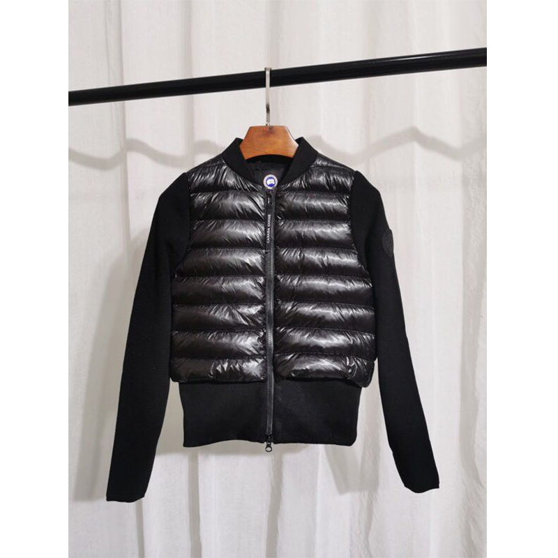 Moncler Mon Women Padded Knit Short Down Jacket Black - everydesigner