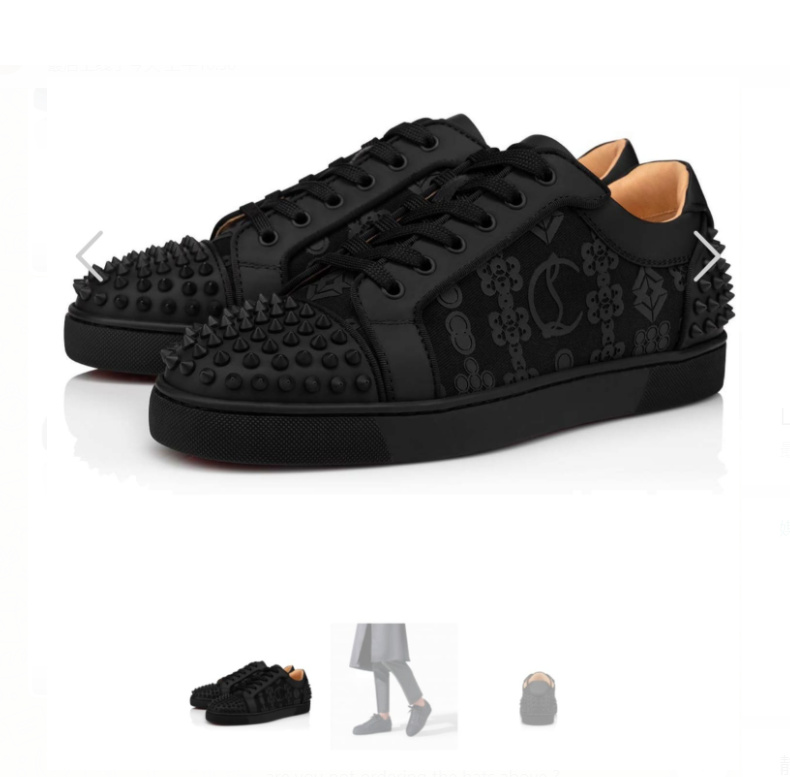 Christian Louboutin Louis Junior Spikes Orlato Sneakers - everydesigner