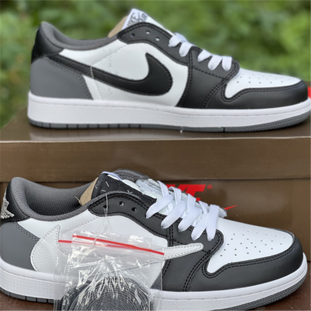 Jordan Travis Scott X AJ1 Low Sneaker In Grey/Black CQ4277 008 - everydesigner