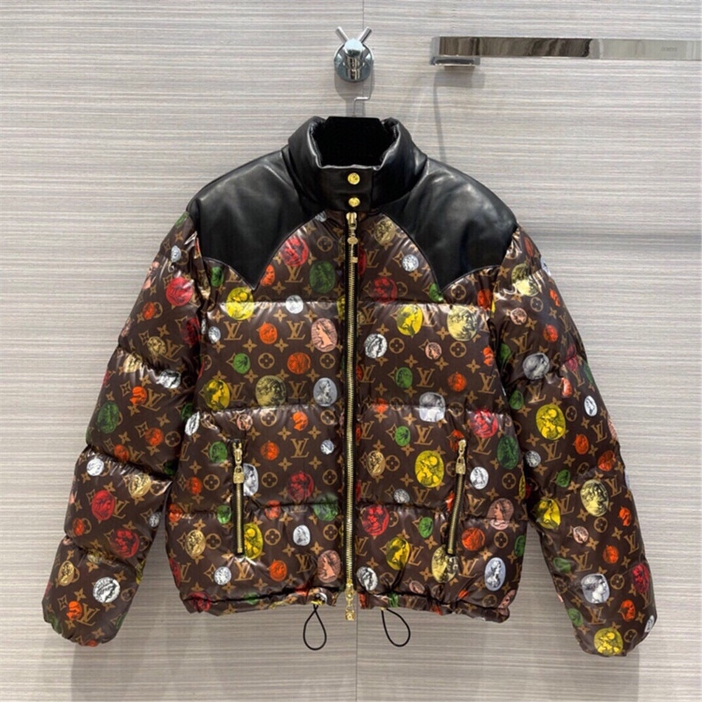 Louis Vuitton Monogram Leather Short Down Jacket  - everydesigner