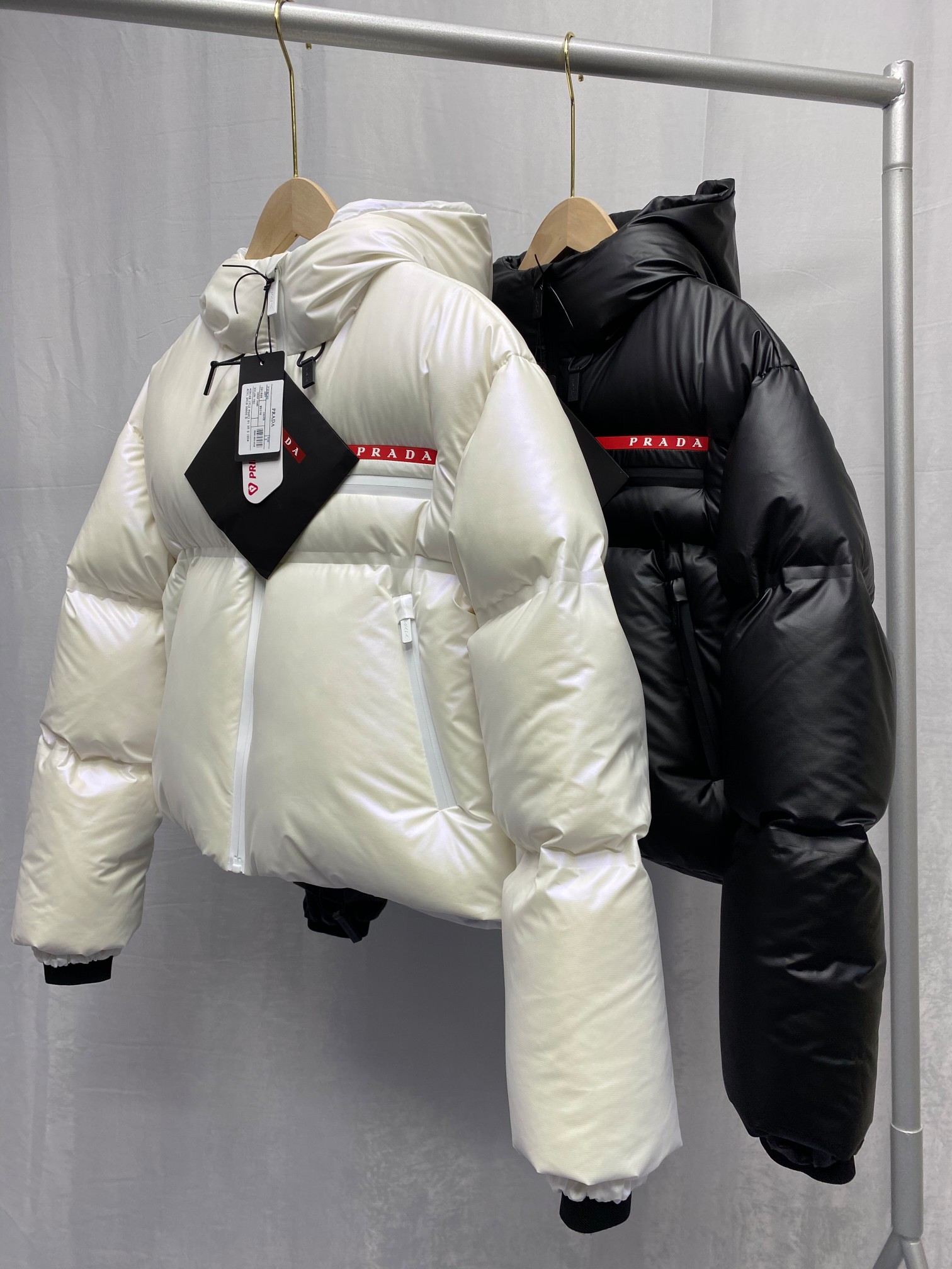 Prada Light Nylon Hooded Puffer Jacket - everydesigner