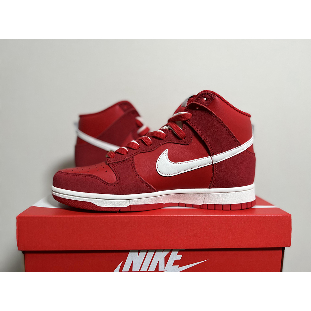 Nike Dunk High First Use Red Sneaker - everydesigner