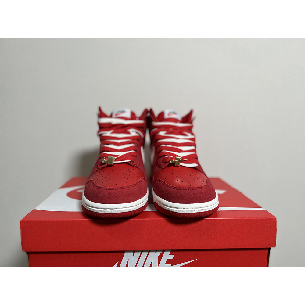 Nike Dunk High First Use Red Sneaker - everydesigner