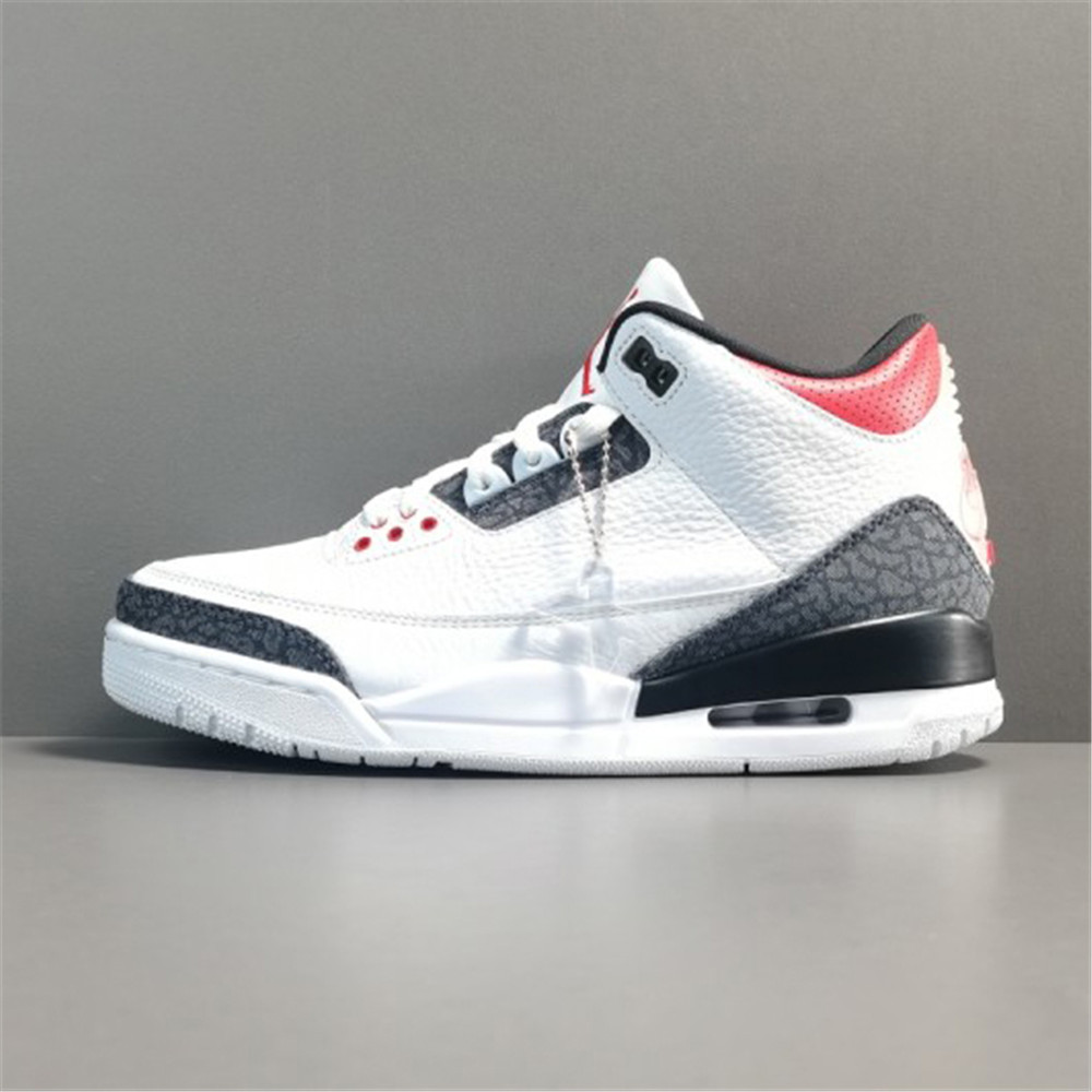 Jordan AJ3 SE-T JP Denim Fire Red Sneaker - everydesigner