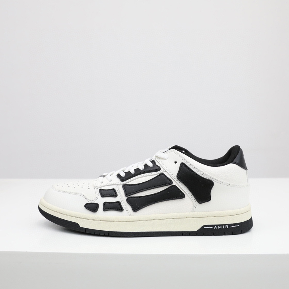 Amiri Skel-Top Low Sneaker White/Black - everydesigner