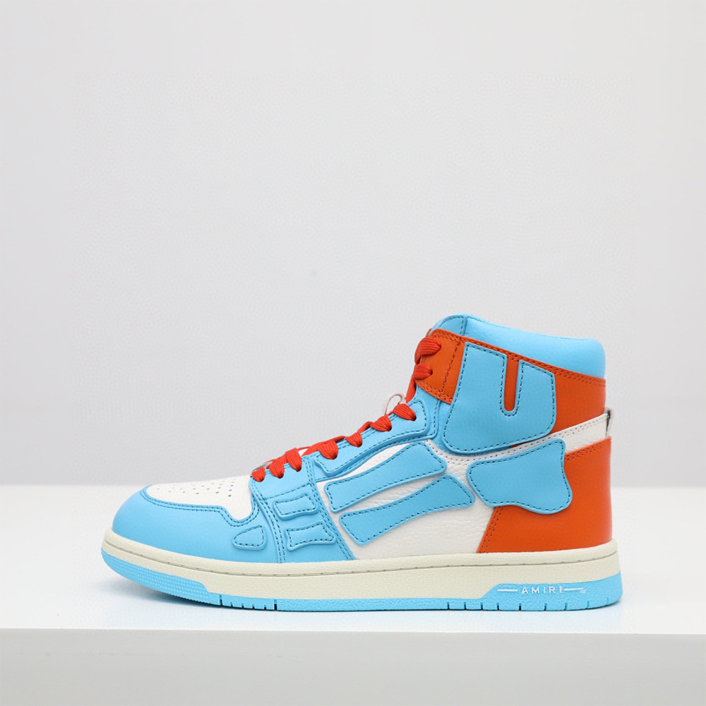 Amiri Skel-Top Hi Sneaker Blue/Orange - everydesigner