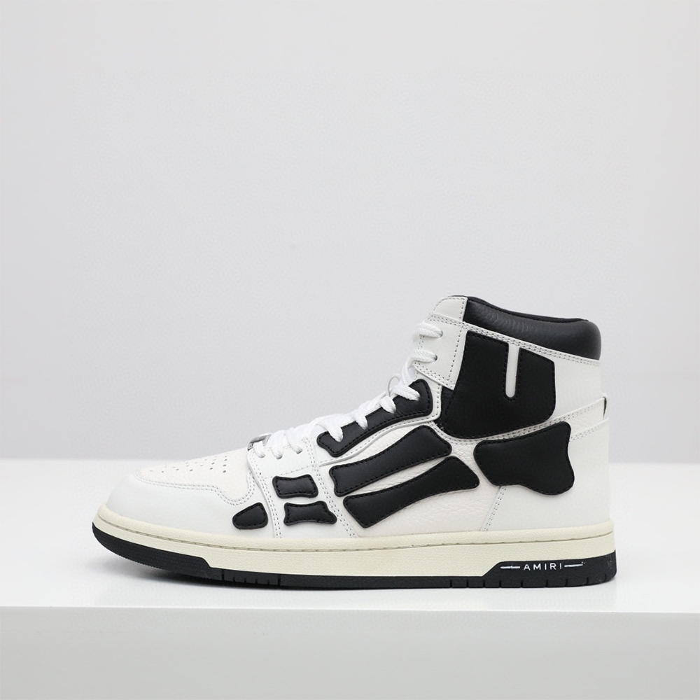 Amiri Skel-Top Hi Sneaker Black/White - everydesigner