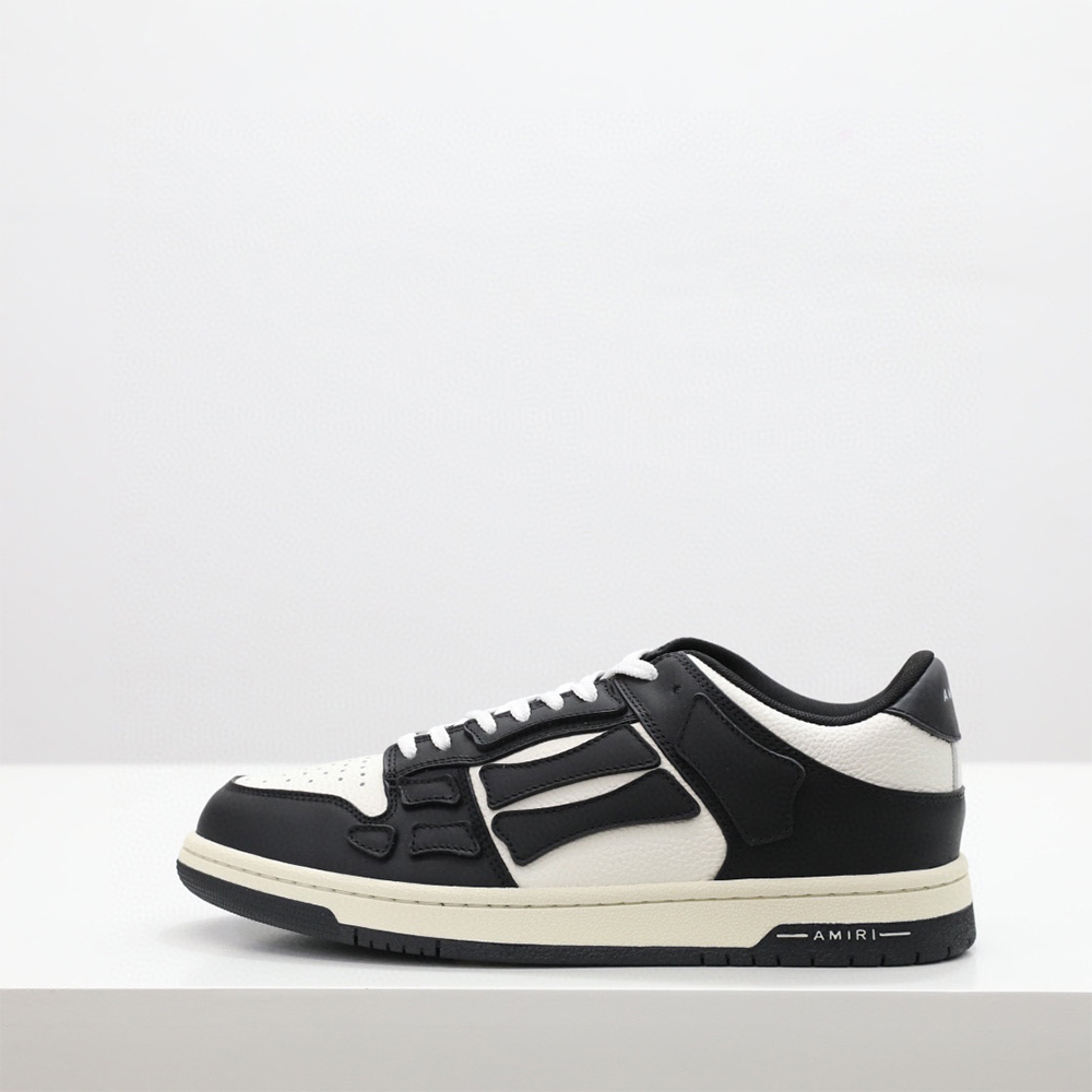 Amiri Skel-Top Low Sneaker Black/White - everydesigner