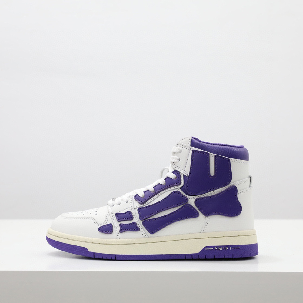 Amiri Skel-Top Hi Sneaker Purple/White - everydesigner