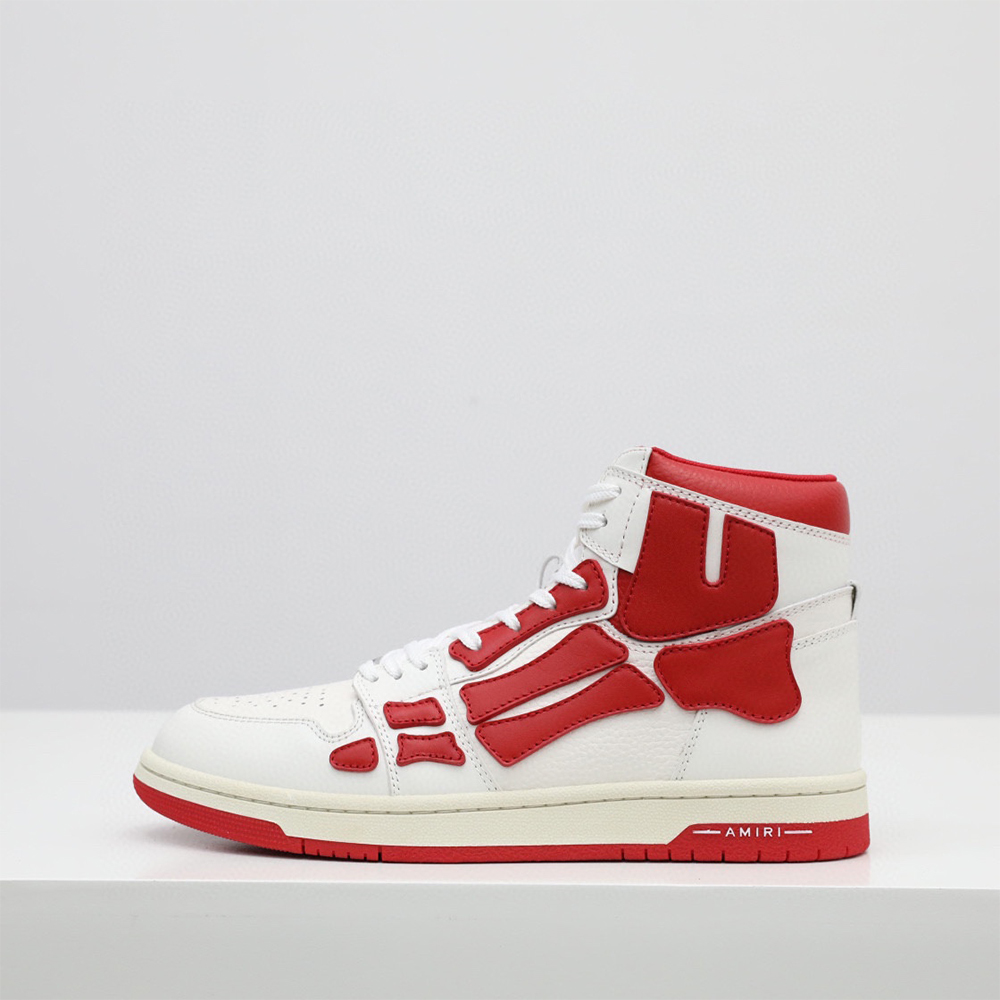 Amiri Skel-Top Hi Sneaker Red/White - everydesigner