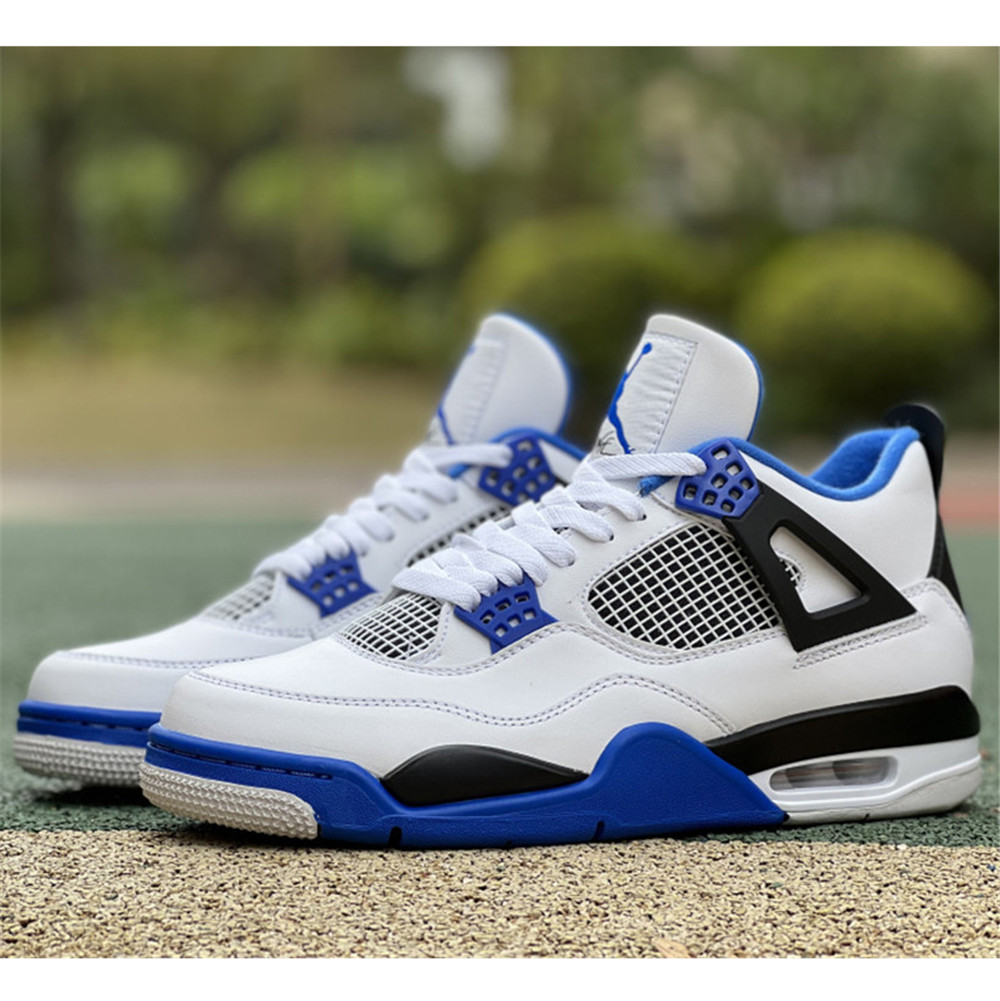 Nike Air Jordan 4 Retro White Motorsports Sneaker - everydesigner