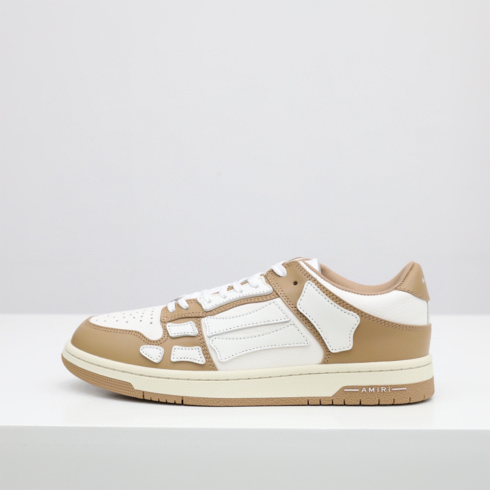 Amiri Skel-Top Low Sneaker Brown/White - everydesigner