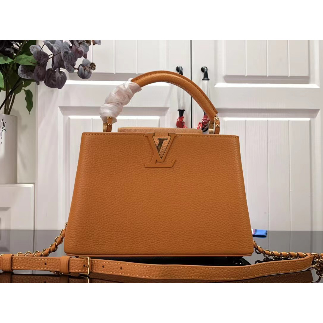 Louis Vuitton Capucines Handbag In Brown（27 x 18 x 9cm） - everydesigner