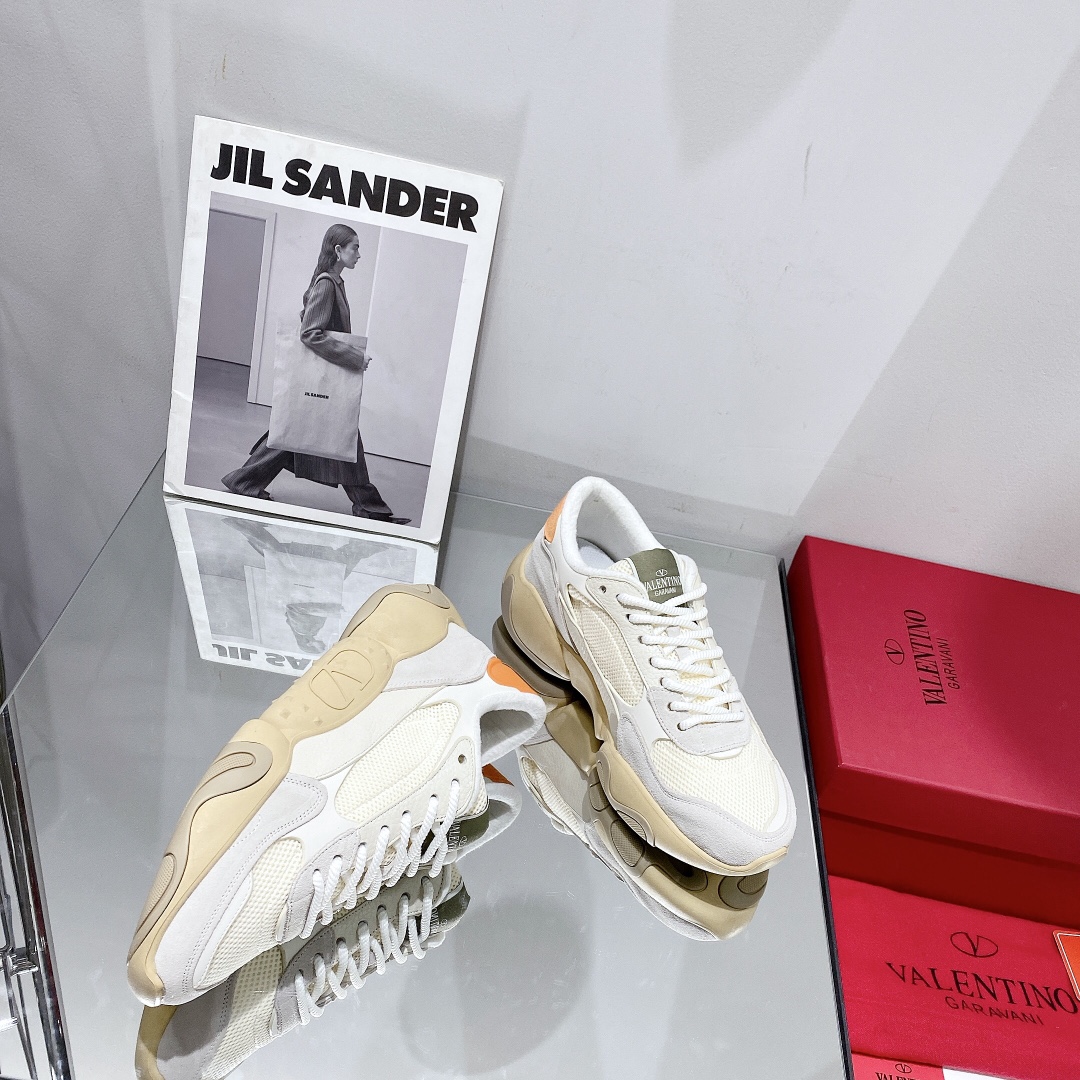 Valenti  Mesh Fabric And Suede Sneakers - everydesigner